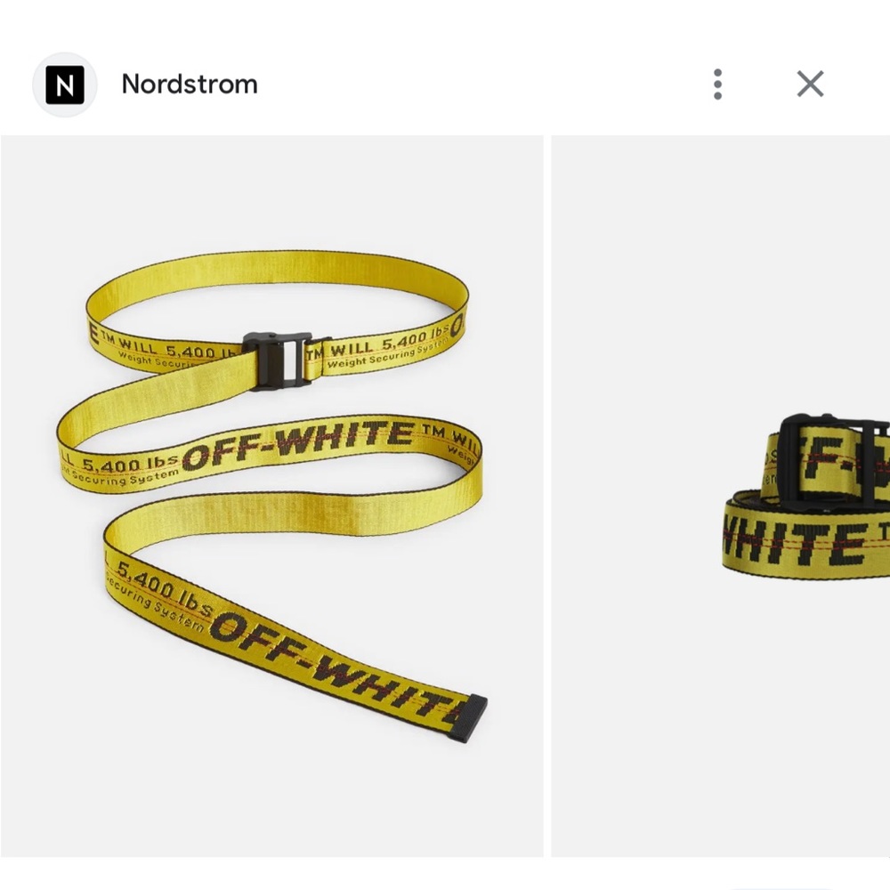 Off White classic industrial belt